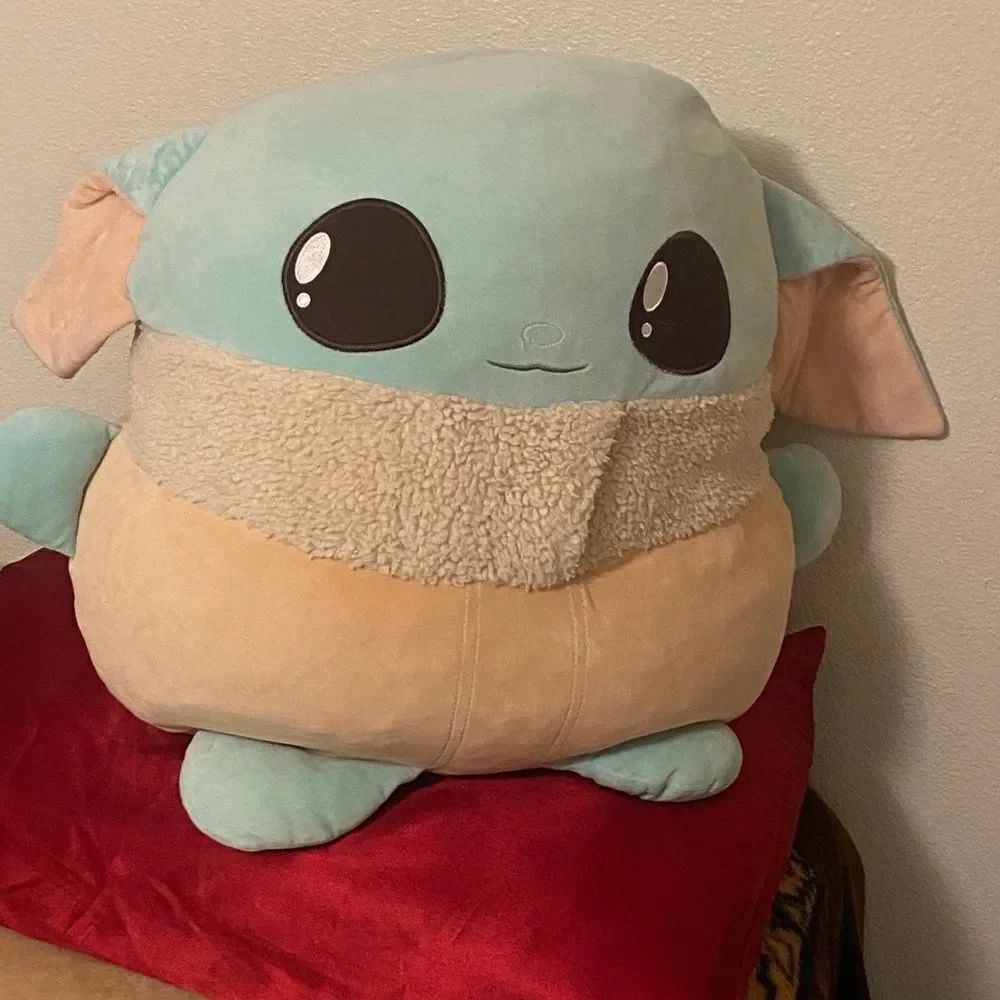Mattel Star Wars Grogu Baby Child Yoda Large Stuffed Animal Soft Beige Plush Toy